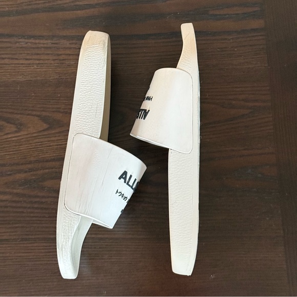 Men’s Allsaints Underground Slip On Slide Sandals - White/Cream - US 10 / EU 43 - Picture 2 of 14